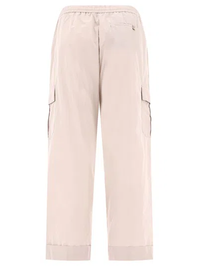 Shop Herno Ss24 Gray Cargo Trousers For Women In Grey