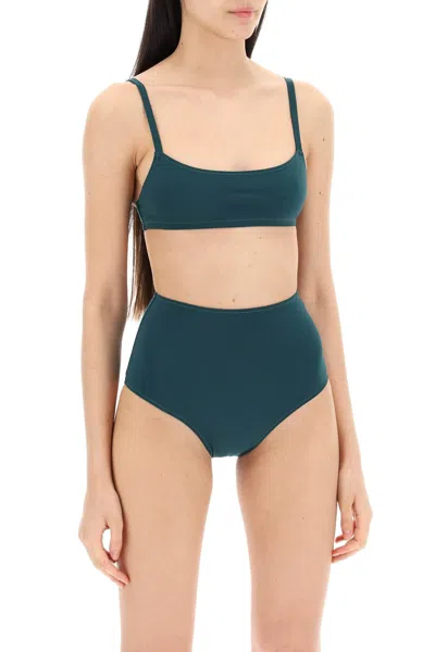 Shop Lido Women's High Waist Bikini Set In Green