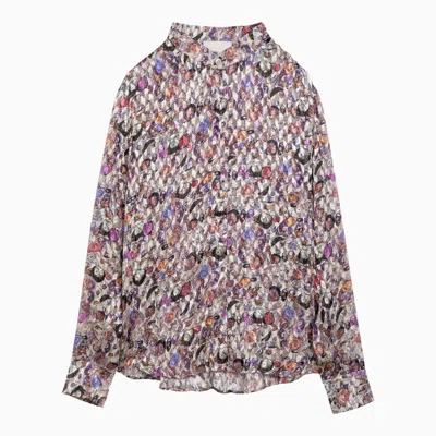 Shop Isabel Marant Shirt With Multicoloured Print In Multicolor