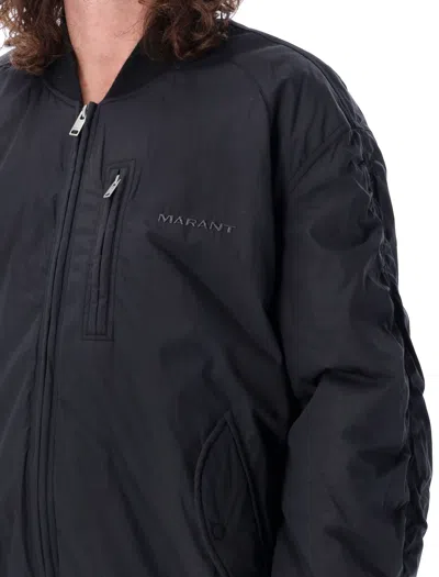 Shop Isabel Marant Bakya Oversize Bomber Jacket For Men In Black