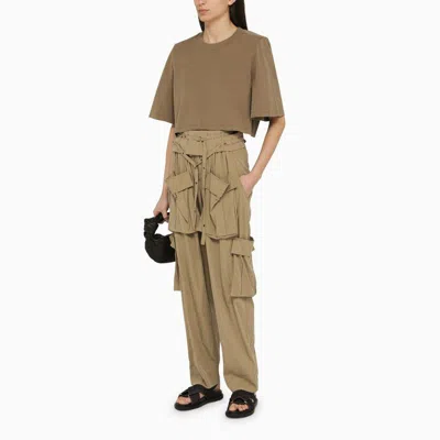 Shop Isabel Marant Ss24 Brown Lyocell Pants For Women