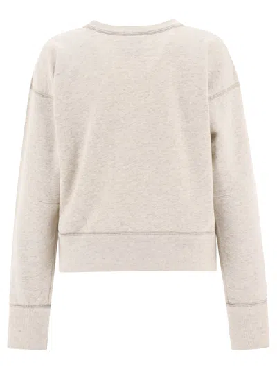 Shop Isabel Marant Beige Sweatshirt With Print Detail For Women