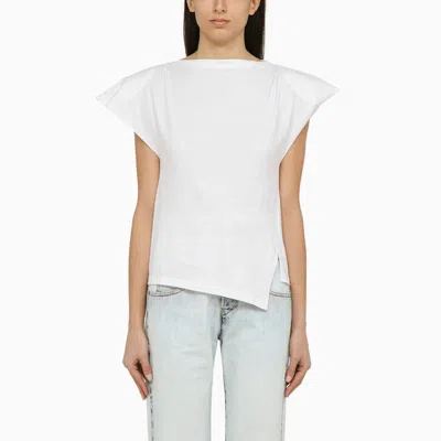 Shop Isabel Marant White Asymmetrical T-shirt For Women From