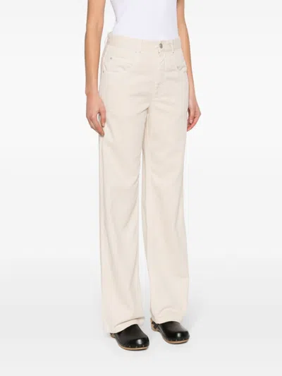 Shop Isabel Marant High Waist Wide Leg Cargo Jeans In Neutral For Women In Grey