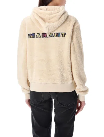 Shop Isabel Marant Étoile Ecru Meave Teddy Hoodie For Women By Isabel Marant