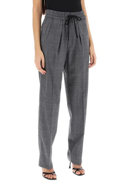 Shop Isabel Marant Étoile Grey Wool Prince Of Wales Pants For Women