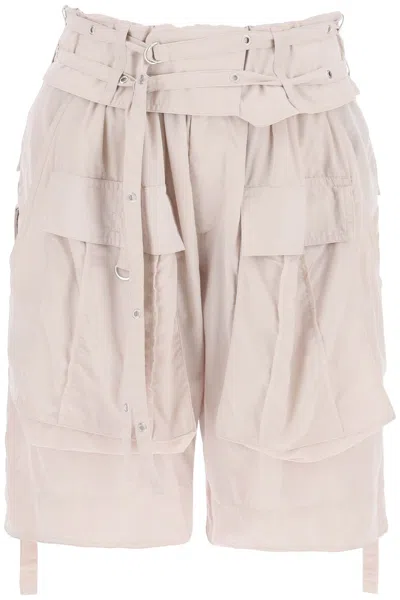 Shop Isabel Marant Women's Cargo Shorts For Ss24 Collection In Grey