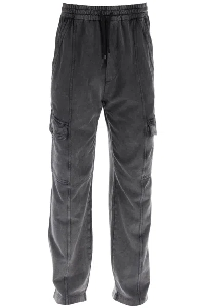 Shop Isabel Marant Men's Faded Cargo Sweatpants In Mixed Colors For Ss24 In Multicolor