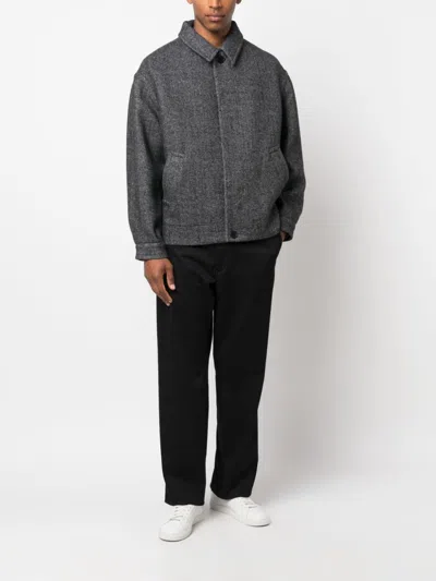 Shop Isabel Marant Mens Grey Wool Blend Coat