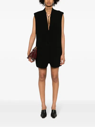 Shop Isabel Marant Sleek Single Breasted Vest For Women In Black
