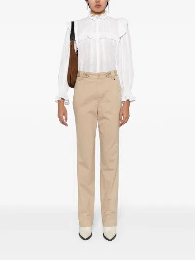 Shop Isabel Marant Stylish Linali Trousers For Women In Brown