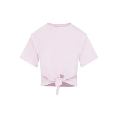 Shop Isabel Marant Stylish Pink & Purple Cotton Top For Women