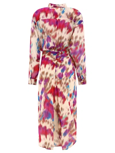 Shop Isabel Marant Tan Cotton Button-up Dress For Women In Beige