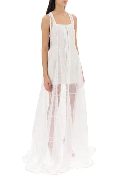 Shop Jacquemus Elegant Lace Dress For Women In White