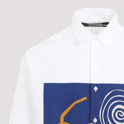 Shop Jacquemus Multicoloured Simon Shirt For Men In Tan