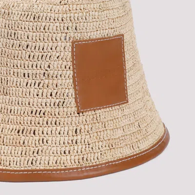 Shop Jacquemus Raffia Bucket Hat For Women In Brown