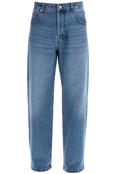 Shop Jacquemus Relaxed Cut Denim Jeans In Blue