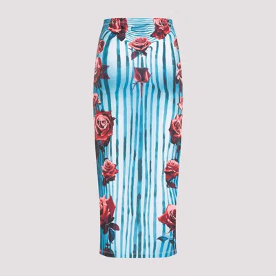 Shop Jean Paul Gaultier Multicoloured Body Morphing Long Skirt For Women In Tan