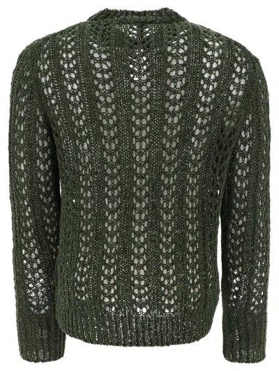 Shop Jean-luc A.lavelle "redos Knit" Sweater In Green