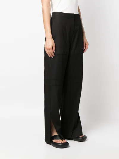 Jil Sander Cotton Cargo Pants In Black