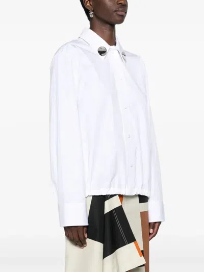 Shop Jil Sander Classic White Long Sleeve Shirt For Women