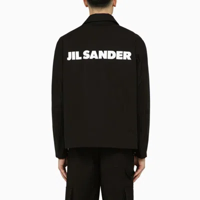 Shop Jil Sander Men's Tan Shirt-jacket With Logo Print In Beige