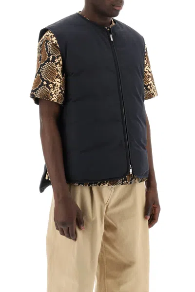 Shop Jil Sander Foldable Padded Vest For Men In Black