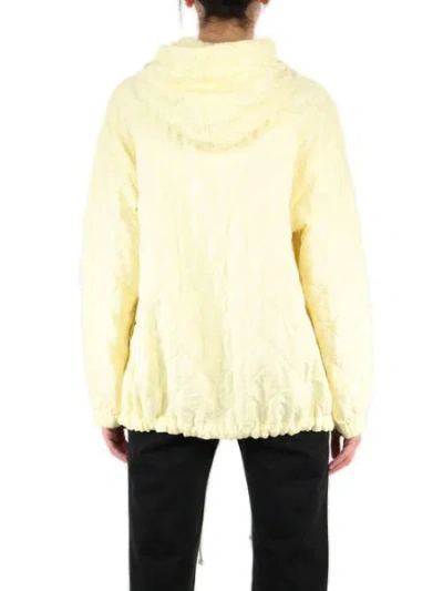 Shop Jil Sander Mustard Diamond-quilted Jacket For Women In Yellow