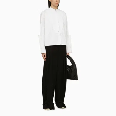 Shop Jil Sander Sophisticated Tan Tailored Trousers With Belt In Beige