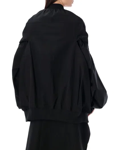 Shop Junya Watanabe Black Oversized Bomber Jacket For Women