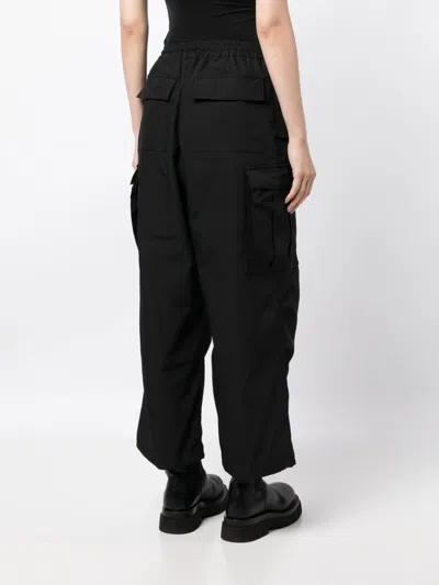 Shop Junya Watanabe Classic Black Cargo Trousers For Women | Fw23 Collection | Straight-leg Design
