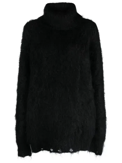 Shop Junya Watanabe Warm And Cozy Black Turtleneck Sweater For Women