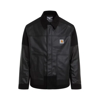 Shop Junya Watanabe X Carhartt Panelled-design Jacket In Black