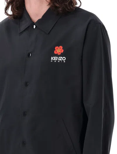 Shop Kenzo "boke Flower" Coach Jacket In Black