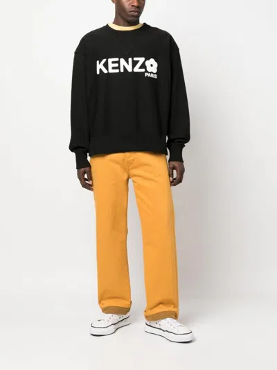 Shop Kenzo Flower Power: Men's Black 2.0 Sweatshirt For Ss23