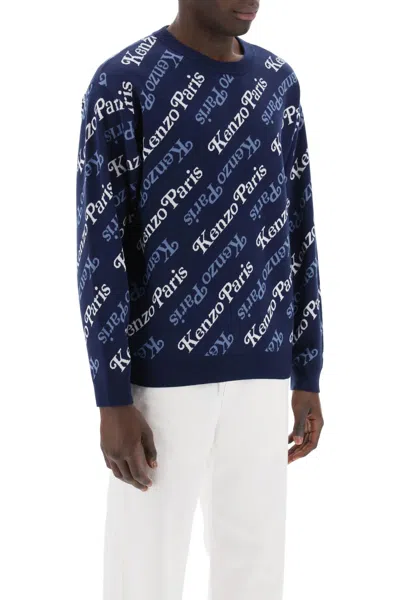 Shop Kenzo Jacquard Pullover For Men In Mixed Colours In Multicolor