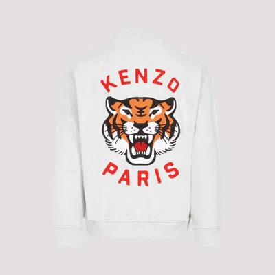 Shop Kenzo Lucky Tiger Bomber In Grey