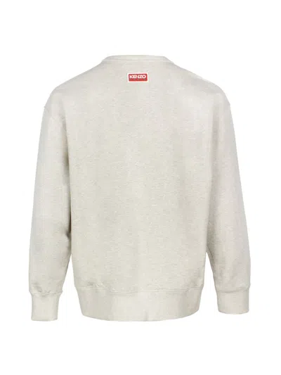 Shop Kenzo Lucky Tiger Gray Cotton Sweatshirt For Men