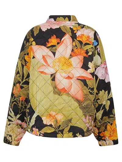 Shop Konrad Floral Print Bomber Jacket For Women In Black