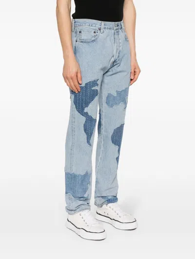 Shop Levi's Denim Cotton Jeans In Clear Blue