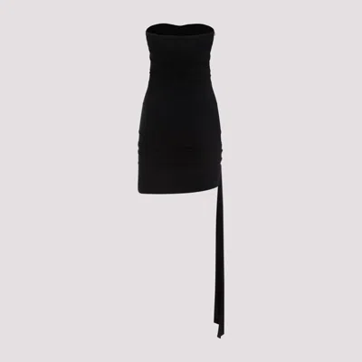 Shop Magda Butrym Black Viscose Mini Dress For Women