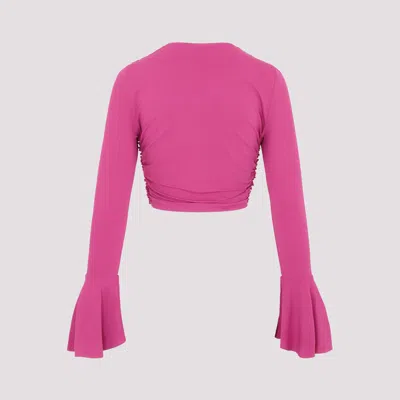 Shop Magda Butrym Pink & Purple Women's Blouse For Ss23 Collection