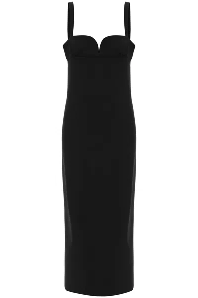 Shop Magda Butrym Sweetheart Bustier Maxi Dress In Black For Women