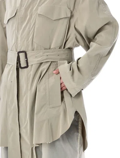 Shop Maison Margiela Beige Reversible Trench Jacket For Women In Sand