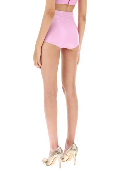 Shop Maison Margiela High-waisted Latex Briefs For Women In Pink