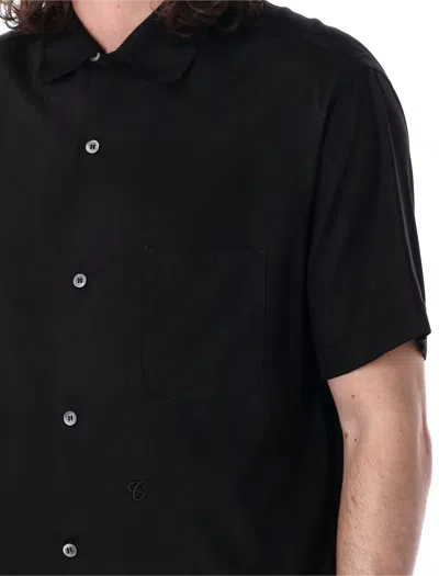 Shop Maison Margiela Men's Black C Bowling Shirt
