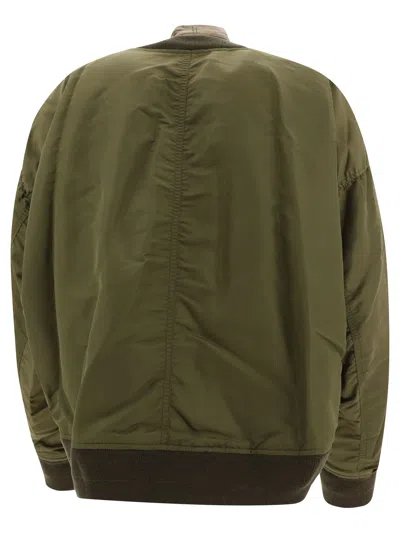 Shop Miharayasuhiro Green Oversize Bomber Jacket For Men