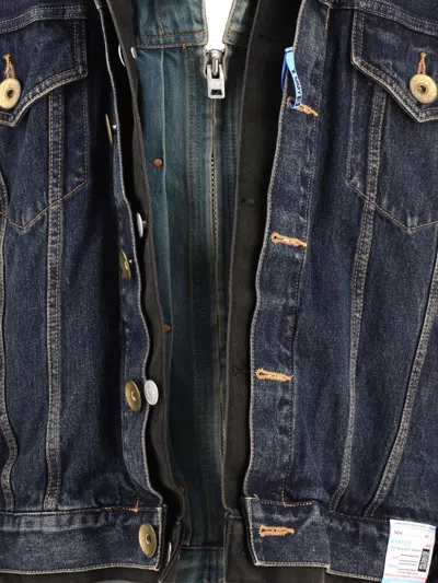 Shop Miharayasuhiro Men's Triple Layered Denim Jacket In Light Blue For Ss24