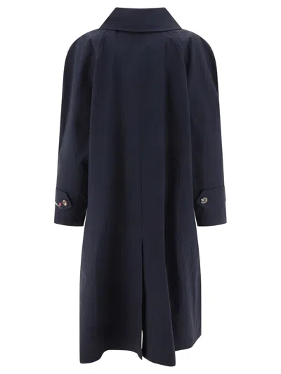 Shop Marni Navy Cotton Raincoat For Women