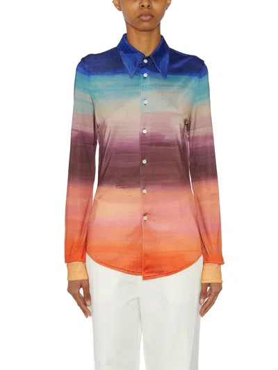 Shop Marni Flaminia Veronesi Artist Print Classic Collar T-shirt For Women In Multicolor